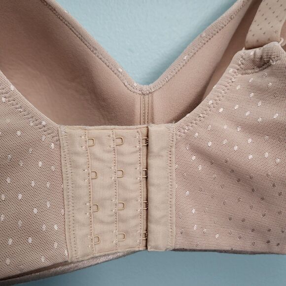 WACOAL Bra 856303 Size 40DDD Back Appeal Wire Free T-Shirt Rose Dust Pink Plus - Picture 3 of 8